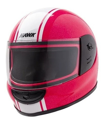 Casco Kids Hawk Rs Rosa Brillante Xs Moto Avenida