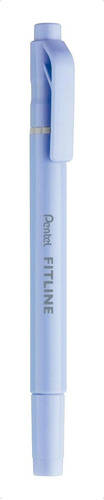 Resaltadores Doble Punta Pentel Fitline Slw11p Pastel 10 Pza Color Azul