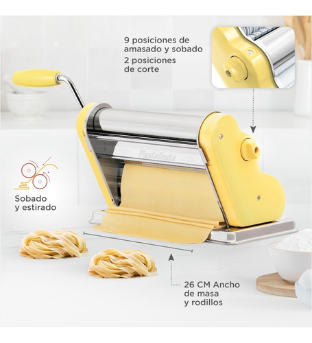 Imagen 6 de 10 de Pastalinda Máquina Clásica 260 Amarilla