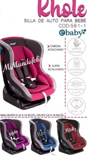 Asiento Para Auto Silla De Carro Para Bebes Reclinable Ebaby Color Rosa Silla de auto conetta