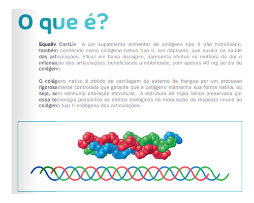 Suplemento Alimentar Colágeno Cartliv Articulação Equaliv Sem Sabor