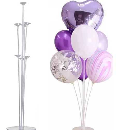 Base Soporte P/ Globos Bouquet Acrilica Porta Globo 7 