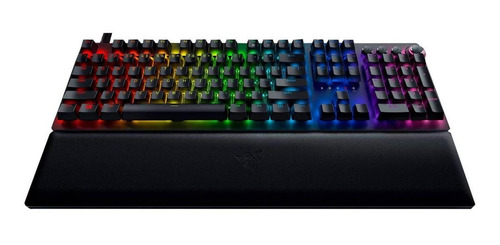 Imagen 2 de 3 de Teclado gamer Razer Huntsman V2 Analog QWERTY español color negro con luz RGB