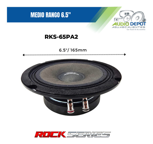 Medio Rango Open Show 250w Rms 4 Ohm Rock Series Rks-65pa2