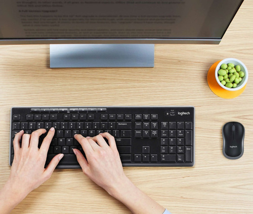 Imagen 2 de 9 de Combo Mouse Y Teclado Inalambrico Logitech Mk270