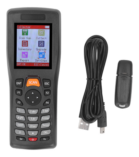Escáner De Inventario Portátil, Código De Barras 1d, 2,4 Ghz