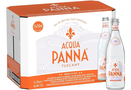 Acqua Panna Agua Mineral Natural 15x750ml