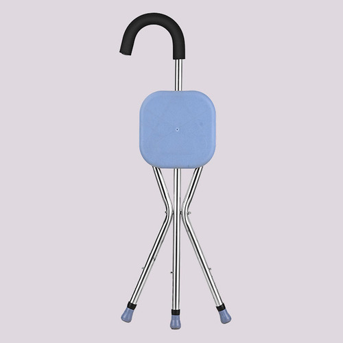 Taburete Con Asiento, Silla De Caña, Taburete Azul Claro