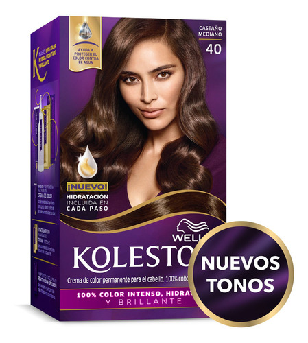  Kit Tintura Wella Koleston Coloración Permanente - Nuevos To Tono Castaño mediano