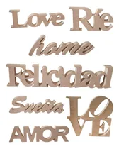 Comprar Palabras Decorativas Madera 18 Mm - Home - Love - Amor - Etc Palabras Decorativas A Eleccion