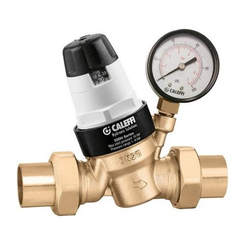 Caleffi Serie Valvula Reductora Asse Hembra Npt Manometro