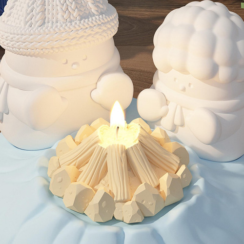 Molde De Silicona De Muñeco De Nieve Molde De Silicona 3d Ju