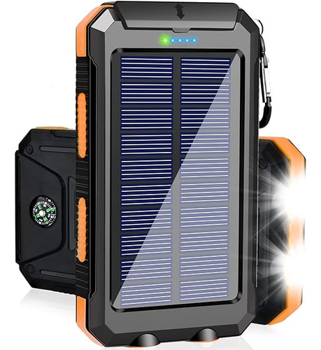 Cargador Portatil Solar 38800mah Carga Rapida Linterna 