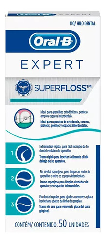 Oral-b Hilo Dental Oral B Expert Super Floss 50 Unidades