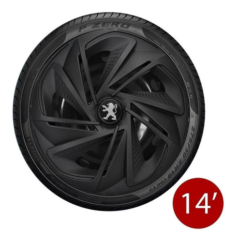 Imagen 1 de 3 de Juego De 4 Tasas Fosca Nitro Peugeot 206 207 - 2004 2005