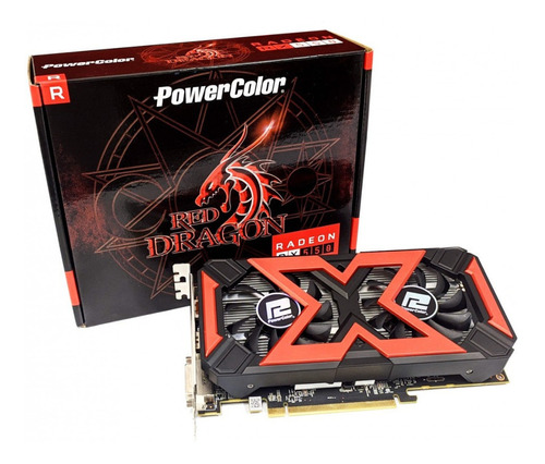 Placa de vídeo AMD PowerColor  Red Dragon Radeon RX 500 Series RX 550 AXRX 550-4GBD5-DHV5 4GB