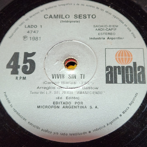 Simple Camilo Sesto Ariola C6