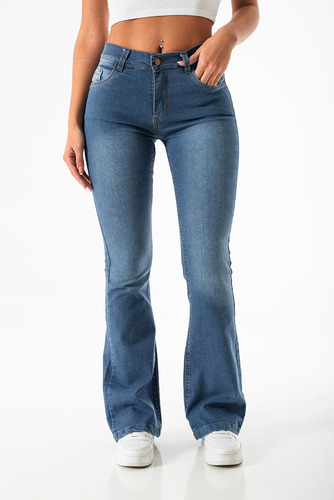 Pantalón Oxford Jean Celeste Mujer