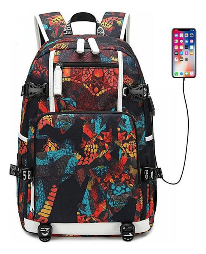 A Mochila Mujer Moda Multifuncional Estampado Casual Hombres