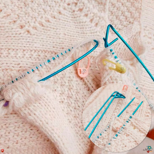Imagen 8 de 9 de Kit 140 Piezas 22 Agujas Crochet Metálicas + Accesorios