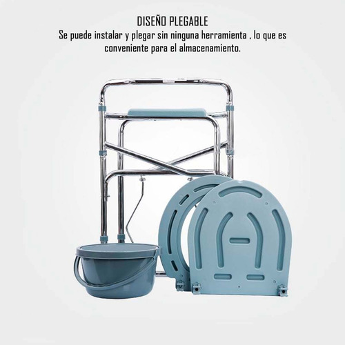 Imagen 2 de 7 de Baño Inodoro Wc Plegable - Altura Regulable - Portátil..