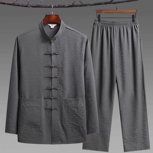 Camiseta Tang Suit Para Hombre, Uniforme De Taichí, Wushu, K