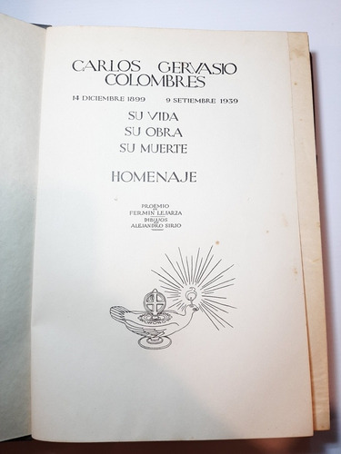 Libro Carlos Gervasio Colombres Su Vida Obra Muerte Ro 1214