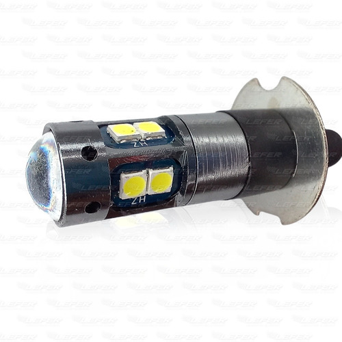 Imagen 2 de 10 de Lampara H3 10 Led Lupa Autos Faro Blanco 12v Alto Brillo