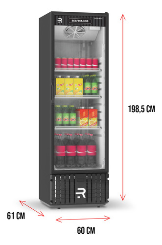 Refrigerador Vertical Porta De Vidro Multiuso Refrimate