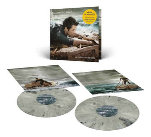 Alejandro Sanz La Musica No Se Toca Splatter 2 Lp Vinyl Versión Del Álbum Edición Limitada