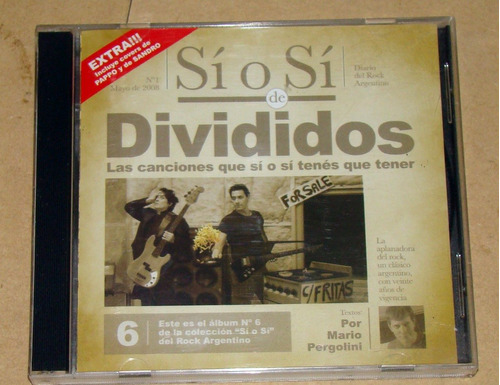 Divididos Si O Si Cd Argentino Mario Pergolini / Kktus