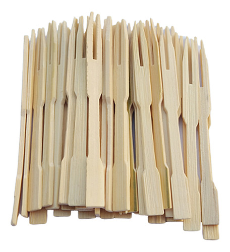 Tenedores De Degustación De Bambú 200pcs