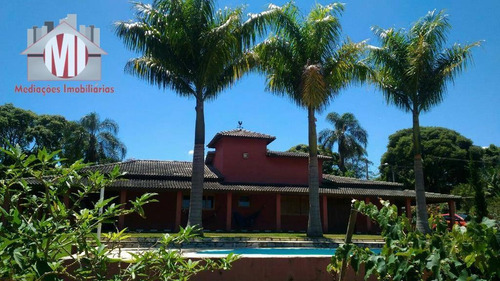 Linda Chácara Com 5 Dormitórios, Piscina, Pomar, Perto Da Cidade, À Venda, 2900 M² Por R$ 550.000 - Zona Rural - Pinhalzinho/sp - Ch0879