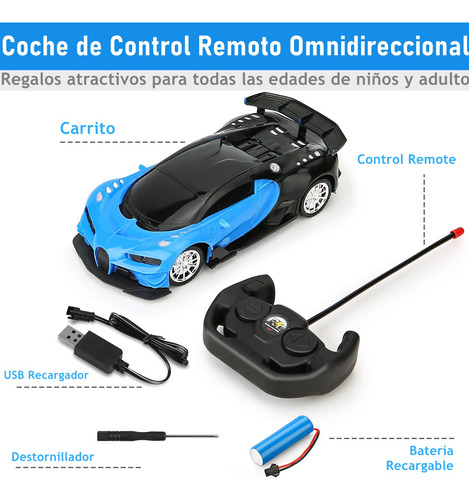 Carro De Control Remoto, Coche Control Remoto Con 3d Luz,