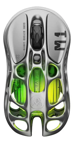 GravaStar MERCURY M1 PRO ワイヤレス ゲーミングマウス Um Mouse Sem Fio Para Jogadores - Gravastar Mercury M1 Pro Cinza