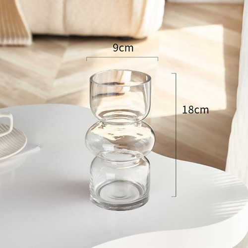 Vaso De Vidro Transparente, Suporte De Buquê, Moda,