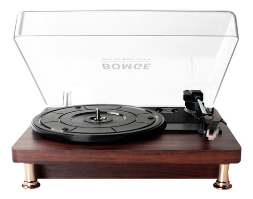 Tocadiscos De Vinilo Retro Portátil Con Bluetooth Bomge