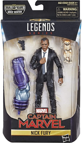 Marvel Legends Baf Kree Sentry Serie Completa 7pzs Capitana