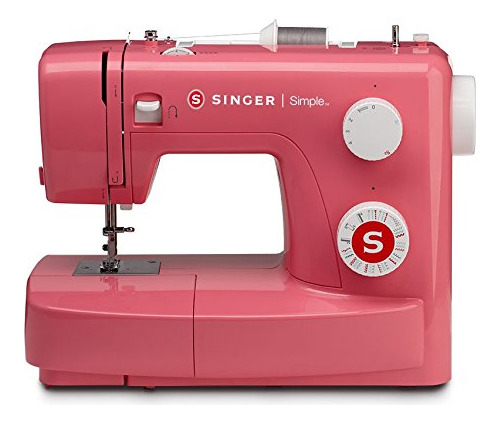 Singer Maquina Coser 3223r 97 Aplicacion Puntada Color Rojo