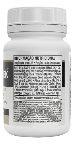 Colágeno Tipo Ii Colagentek Vitafor 30 Cápsulas Sem Sabor