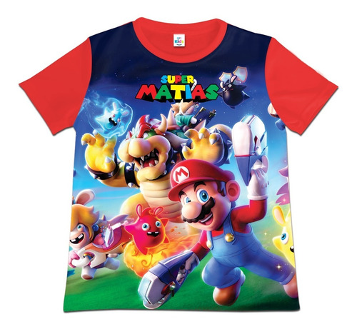 Franela Camiseta Para Niño Super Mario Galaxy Poliester