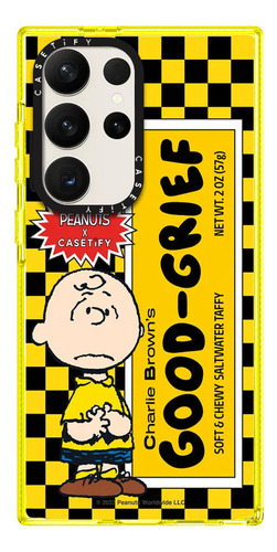 Case Galaxy S22 Snoopy Charlie Brown Amarillo