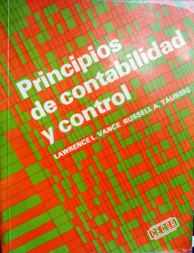Libro, Principios Contabilidad Y Control, Lawrence L. Vance (Usado)