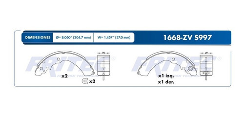 Balatas Traseras Ceramic Toyota Avanza 1.5l 2016 2017