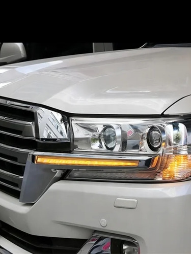 Platina De Faro Led De Land Cruiser 200cromada