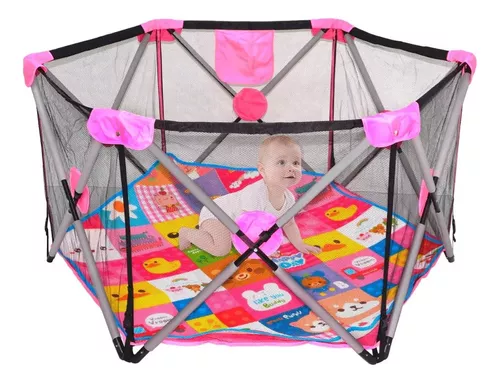 Corralito Para Bebe Plegable Infantil 1.40m Gimnasio Juegos – Little Monkey