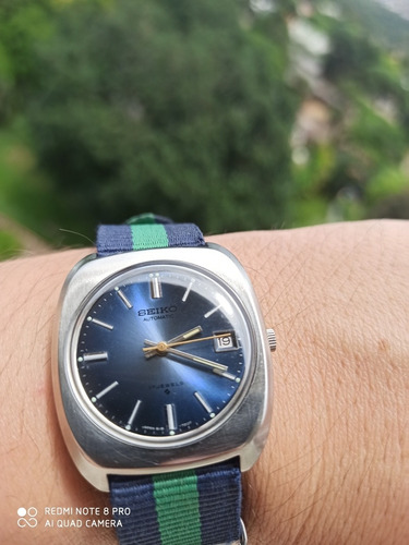 Único Seiko 6118-7010 Upgrade Máquina 21 Rubis Fab. 07/75