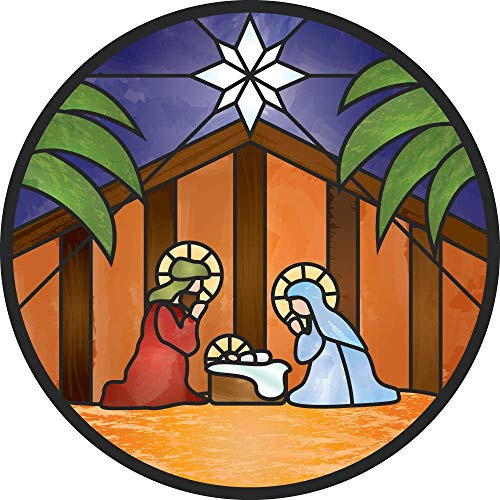 Christian Nativity Scene Christmas Magnet Car Bumper De...