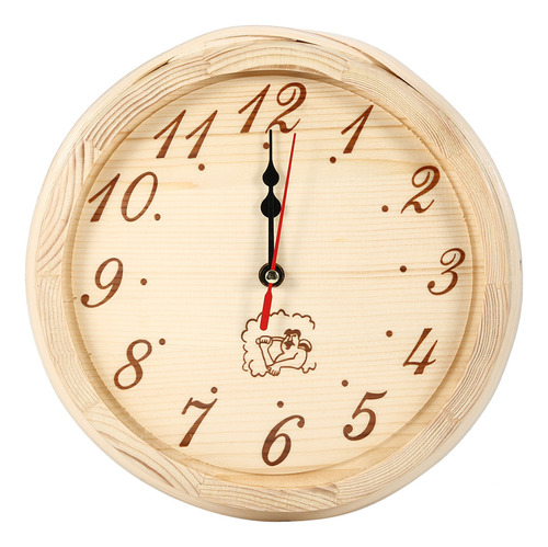 Reloj De Sauna De 23 Cm De Diámetro, Reloj De Madera Para Co