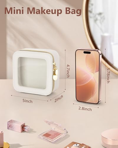 Bolsa De Maquillaje Transparente Y Portátil Para Viajes